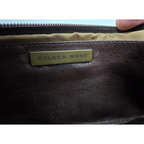 Vintage Eileen West Distressed Leather Wallet Long Brown Leather 9.5" - Picture 11 of 13